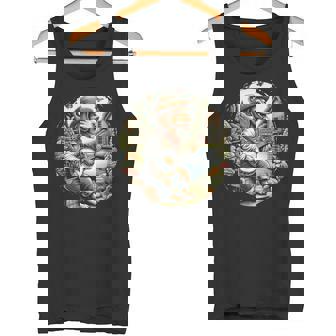 Charming Cottagecore Aesthetic Banjo Serenade Dachshund Tank Top - Monsterry