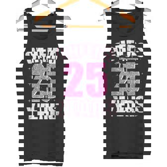 Cheers To 25 Years 25 Geburtstag Tank Top - Geschenkecke