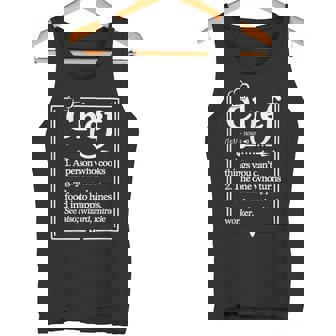 Chef Definition Line Saying Cook Cooking Chefs Tank Top - Monsterry