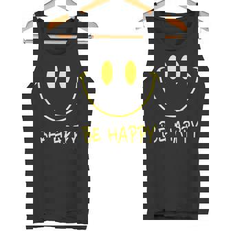 Chemise Be Happy Smile Face Jaune Des Années 70 Happy Smiling Face Pour Enfants Débardeur e - Cadeauxyz