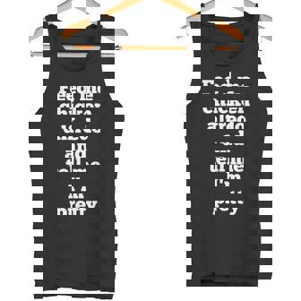 Chicken Alfredo Pasta Lover Italian Food Meme Tank Top - Monsterry