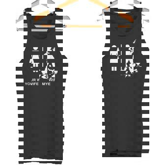 Chicken Lady Husband Farm Dad Your Wife My Wife Tank Top - Monsterry