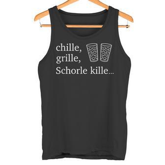 Chille Grille Schorle Kille & Dubbeglas Tank Top - Geschenkecke