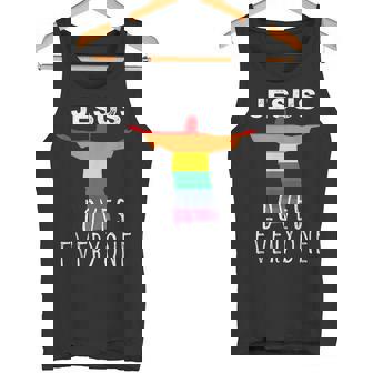 Christians Supporting LGBT Gay Rights Jesus Loves Everyone Tank Top - Monsterry