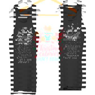 Christmas Calories Don't Count Food Lovers Retro Tank Top - Monsterry