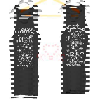 Christmas Candy Cane Work Of Heart Xmas Kindergarten Teacher Tank Top - Monsterry