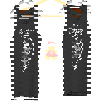 Christmas Gingerbread Couple Christmas Pajama Matching Tank Top - Monsterry