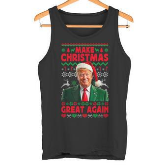 Make Christmas Great Again Santa Trump Christmas Ugly Tank Top - Geschenkecke