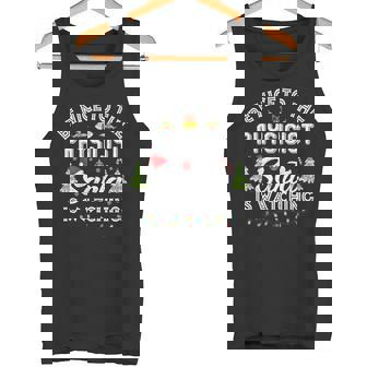 Christmas Be Nice To The Physicist Santa Is Watching Xmas Tank Top - Monsterry