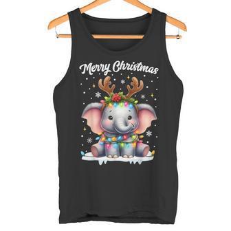 Christmas Outfit Christmas Jumper Elephant Christmas Tank Top - Geschenkecke