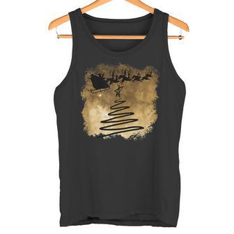 Christmas Sleigh Hand-Painted Christmas Tree Tank Top - Geschenkecke