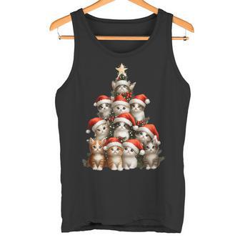 Christmas Tree Christmas Cats Christmas Tank Top - Geschenkecke