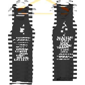 Church Sign Gay Christian Not An Oxymoron Tank Top - Monsterry