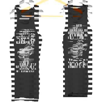 Classic Never Underestimate An Old Man With A Vintage Car Tank Top - Monsterry