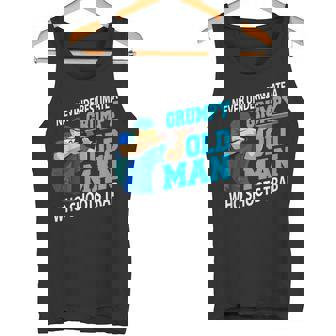 Clay Pigeon Trap Shooting Flying Grandfather Tank Top - Monsterry