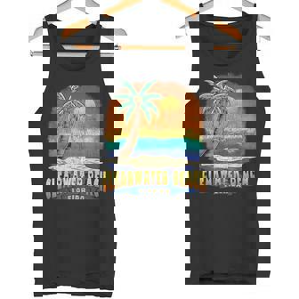 CLEARWATER BEACH FLORIDA Vintage Distressed Souvenir Tank Top - Monsterry