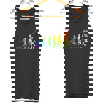 Climber Alpinist Mountaineering Rainbow Vintage Retro Colourful Tank Top - Monsterry