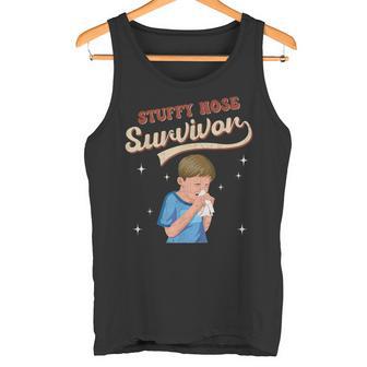 Cold Flue Vintage Stuffy Nose Survivor Tank Top - Monsterry