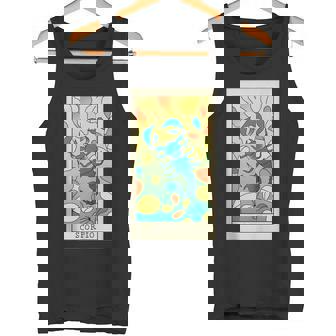 Colorful Scorpio Tarot Water Zodiac Sign Personality Tank Top Tank Top - Monsterry