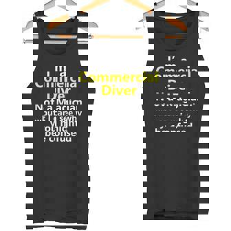 Commercial Diver Job Career Diving Scuba Deep Sea Tank Top - Monsterry