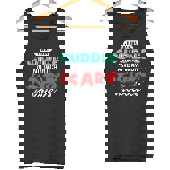 Con Texto I Wanna Cuddle And Watch Scary Movies Love Horror Camiseta sin mangas - Regaloses