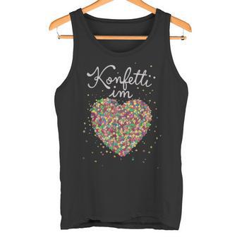 Confetti In Heart Fancy Dress Carnival Confetti Costume Red Tank Top - Geschenkecke