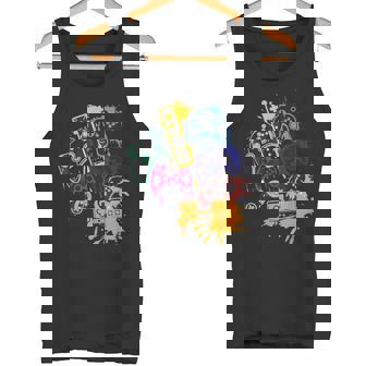 Control All Things Video Game Controller Christmas Pajamas Tank Top - Monsterry