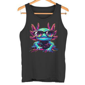 Cool Axolotl With Sunglasses Colourful Motif Axolotl Tank Top - Geschenkecke