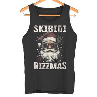 Cool Santa Claus With Sunglasses Skibidi Rizzmas Tank Top - Geschenkecke