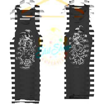 Cool Shit Show Supervisor Skull Hilarious Vintage For Adults Tank Top - Monsterry