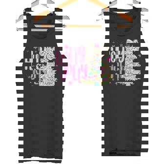 Coquette Christmas Colorful Holly And Jolly Christmas Tree Tank Top - Monsterry