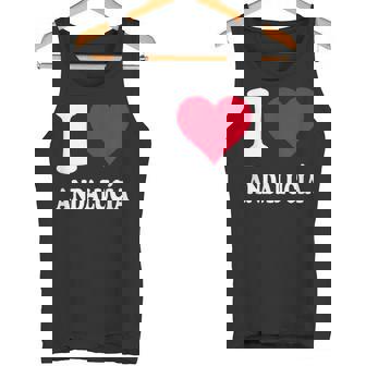 Corazón Rojo Me Encanta Andalucía Camiseta sin mangas - Regaloses