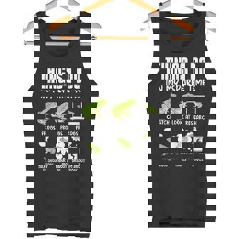 Cosas Que Hago En Mi Tiempo Libre Ranas Herpetología Niños Rana Camiseta sin mangas - Regaloses