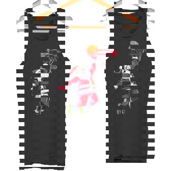 Costume De Père Noël Drôle Basketball Dunk Noël Dunking Sports Débardeur e - Cadeauxyz
