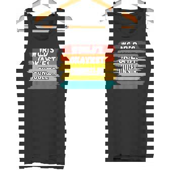 Counselor World's Okayest Counselor Tank Top - Monsterry