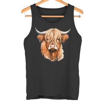 Cow Highland Cow Cow Costume Highland Cow Tank Top - Geschenkecke