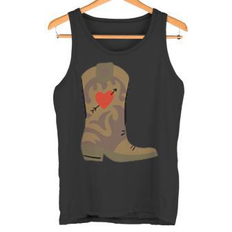 Cowboy Boots With Heart Tank Top - Geschenkecke