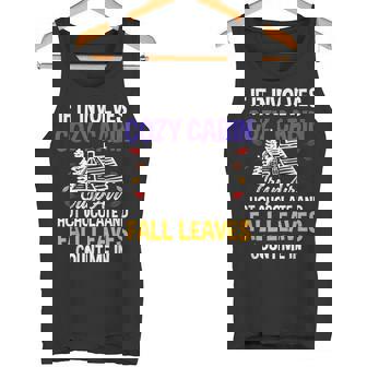 Cozy Cabin Crisp Air Hot Chocolate Fall Leaves Count Me In Tank Top - Monsterry