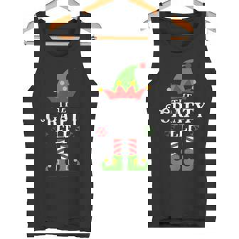 Crafty Elf Matching Family Group Christmas Pajama Tank Top - Monsterry