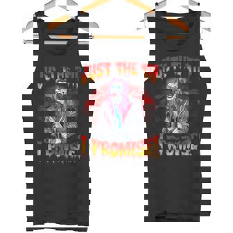 Crazy Halloween Clown Just The Tip I Promise Bloody Skull Tank Top - Monsterry