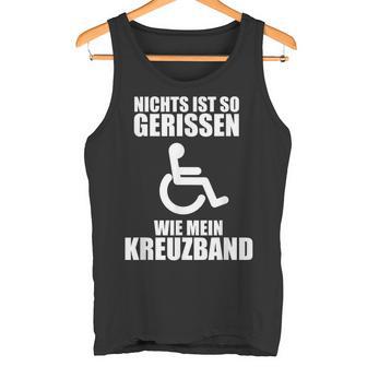 With Cross Band And Cross Band Crack Football Ski Injury Tank Top - Geschenkecke