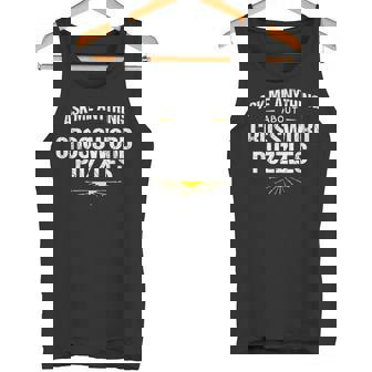 Crossword Puzzle Expert Ask Me About Crossword Tank Top - Monsterry