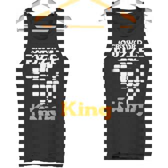 Crossword Puzzle King Design Puzzles Crossword Tank Top - Monsterry