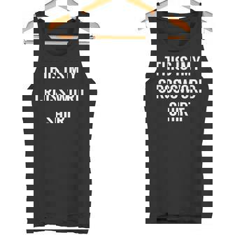 This Is My Crossword Shirt For Crossword Puzzle Tank Top - Monsterry