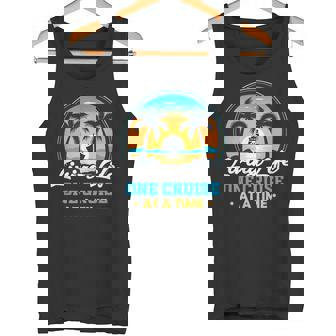 Cruise Living Life One Cruise At A Time Cruise Tank Top - Monsterry