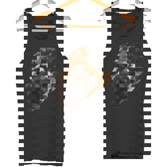 Curious African Wild Dog Tank Top - Monsterry