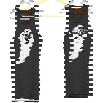 Cute Cartoon Ghost Pug Costume Easy Dog Halloween Tank Top - Monsterry