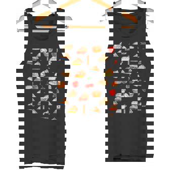 Cute Fruit And Pie Pattern Thanksgiving Baking Lover Tank Top Tank Top - Monsterry