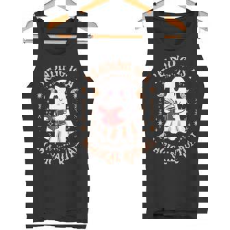 Cute Ghost Read Books Reading Is A Magical Ritual Halloween Tank Top - Monsterry