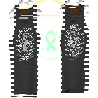 Cute Green Ribbon Support Squad Duchenne Muscular Dystrophy Tank Top - Monsterry